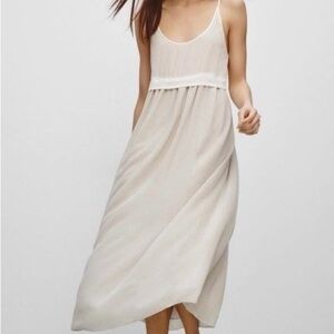 New Aritzia Wilfred Bisous Maxi Dress Small 100% silk